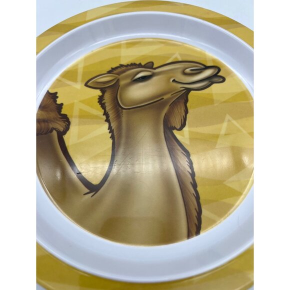 Camel Themed Kids Plate Melamine Plastic Round 8.5" - Picture 2 of 4